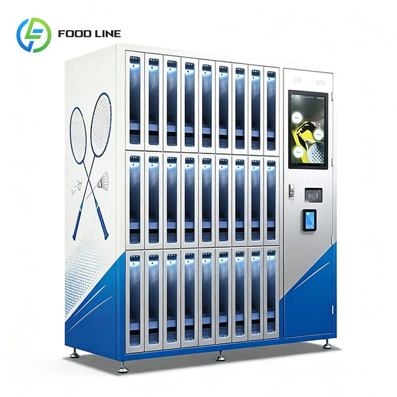 Badminton Racket Machine Vending Sports Equipment Kiosk Automatic Sale Tennis Pickleball Racket Squash Customized
