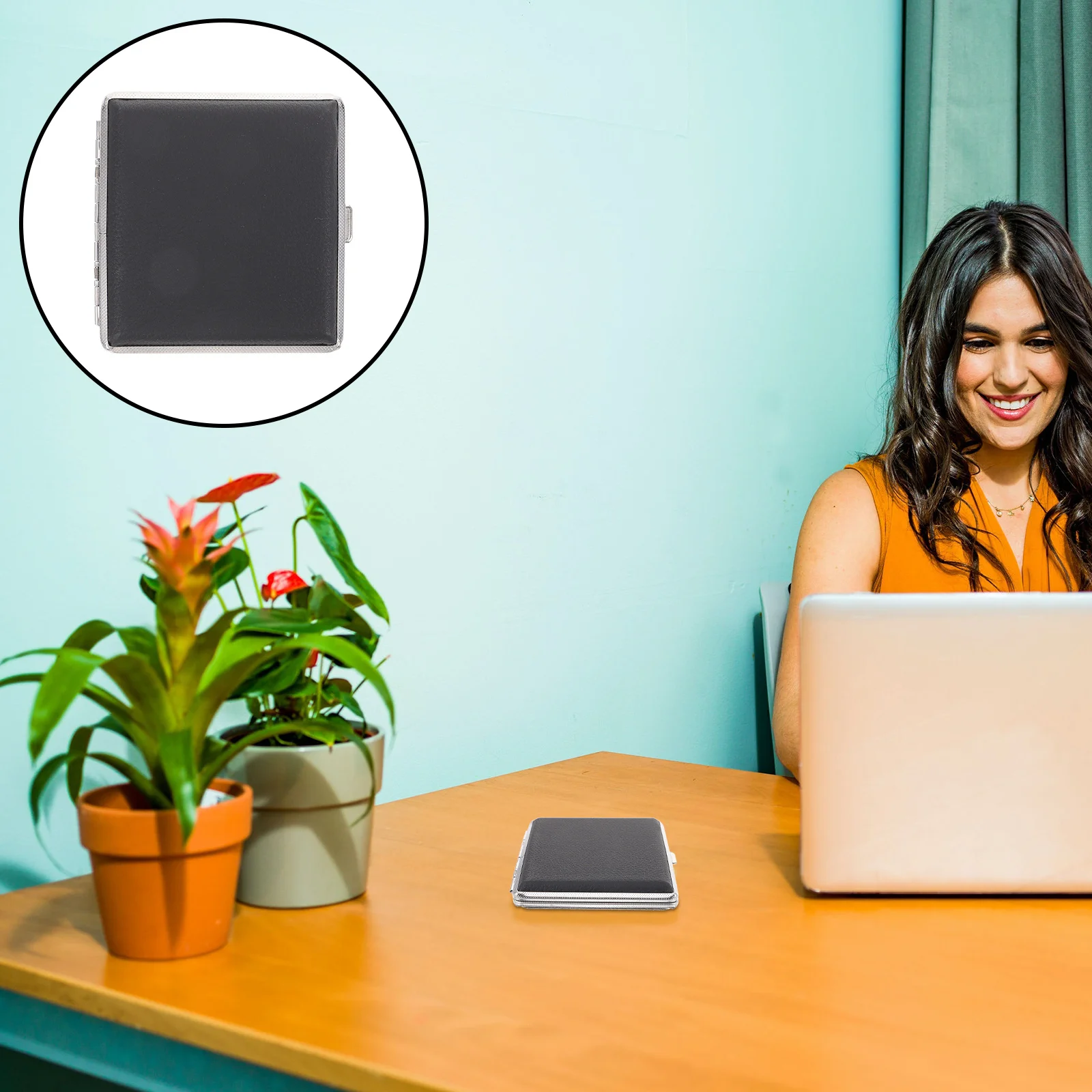 حافظة حامل سيجار محمولة للرجال مكتب المنزل في الهواء الطلق صندوق حماية دخان مقاوم للتآكل للسجائر