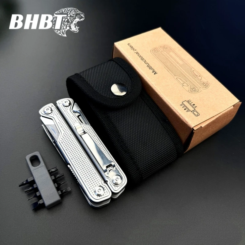 คีมอเนกประสงค์ NEW BHBT 25-in-1 มีดพกพาสำหรับฉุกเฉิน กระเป๋าเป้กลางแจ้ง อุปกรณ์เอาตัวรอดสำหรับตั้งแคมป์ เครื่องมืออเนกประสงค์แบบพกพา ของขวัญ