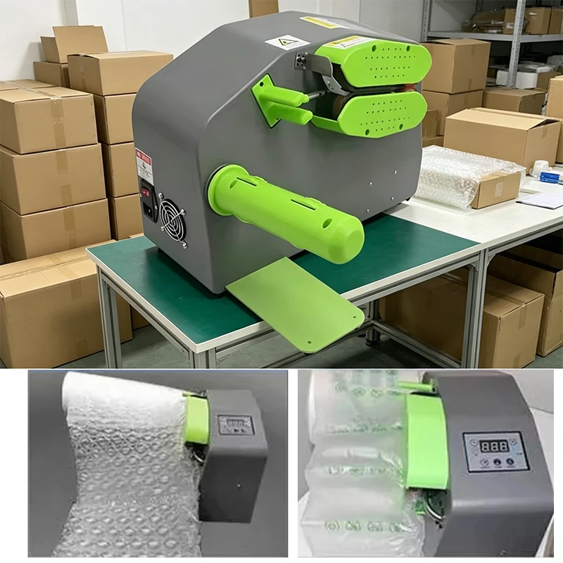 Portable Multifunctional Air Pillow Bubble Film Making Machine for Packaging Buffering Protection Shipping Wrapping Supplies