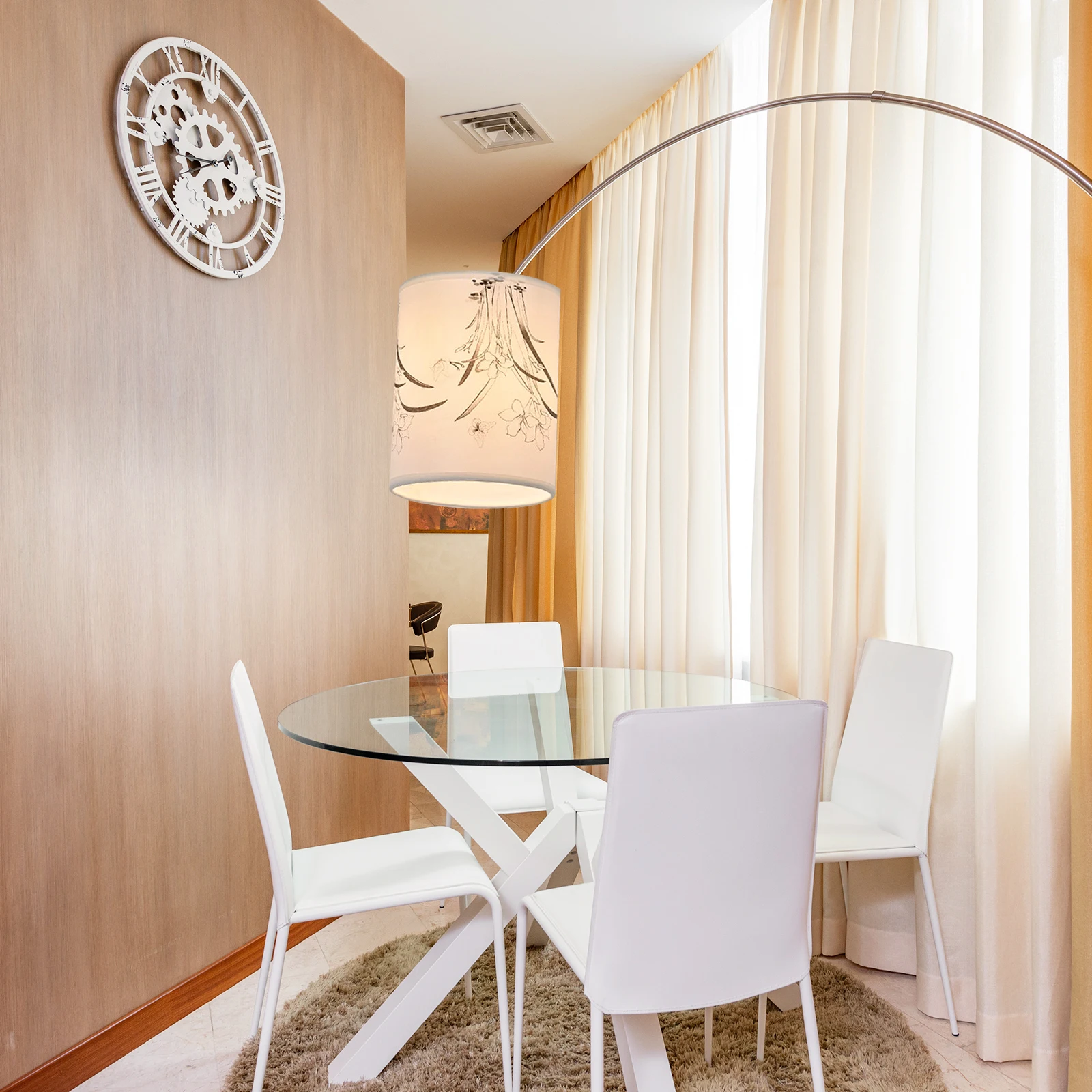 

Decorative Lampshade Cloth Durable Home Light Cover Wall Ceiling Floor Modern Mini Ch Lighting Accessory Simple