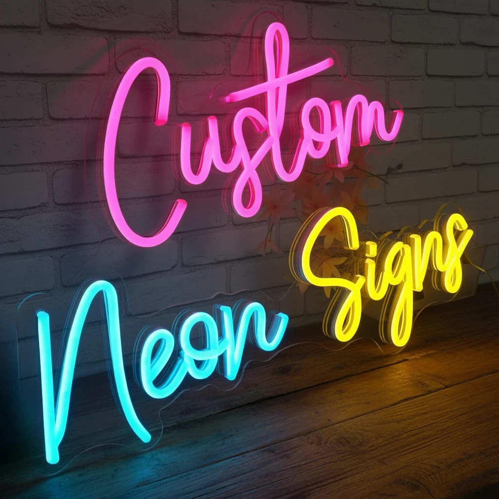 

Неоновая вывеска на заказ, персонализированный светодиодный настенный декор, яркие световые вывески с именем для домашних деловых мероприятий, индивидуальный подарок, декор для свадьбы и вечеринки