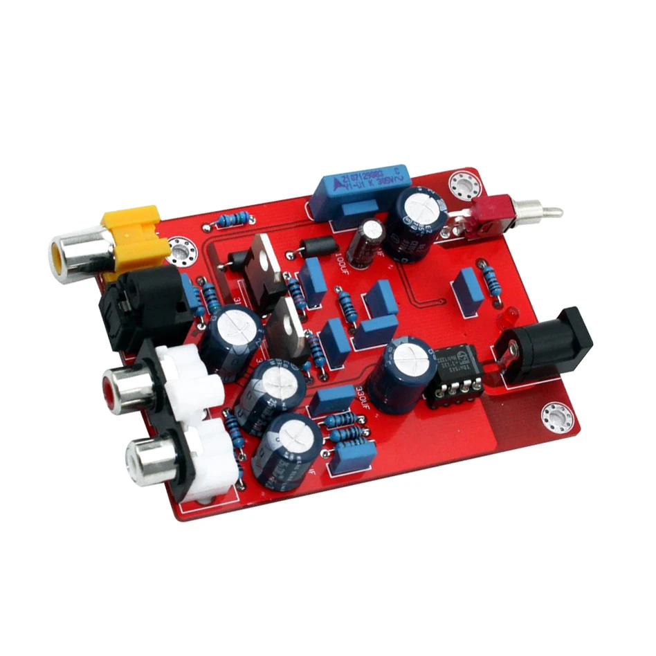 IIJJ-Hifi Tda1543 + Cs8412 Dac Papan Dekoder Audio Op Amp Modul Sirkuit Dekode Decoding untuk Amplifier