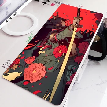 애니메이션 소녀 마우스 패드, 게임 속도 키보드 패드, 대형 게이머 마우스 매트, 고무 데스크 매트, 100x50cm HD 프린트 카펫 