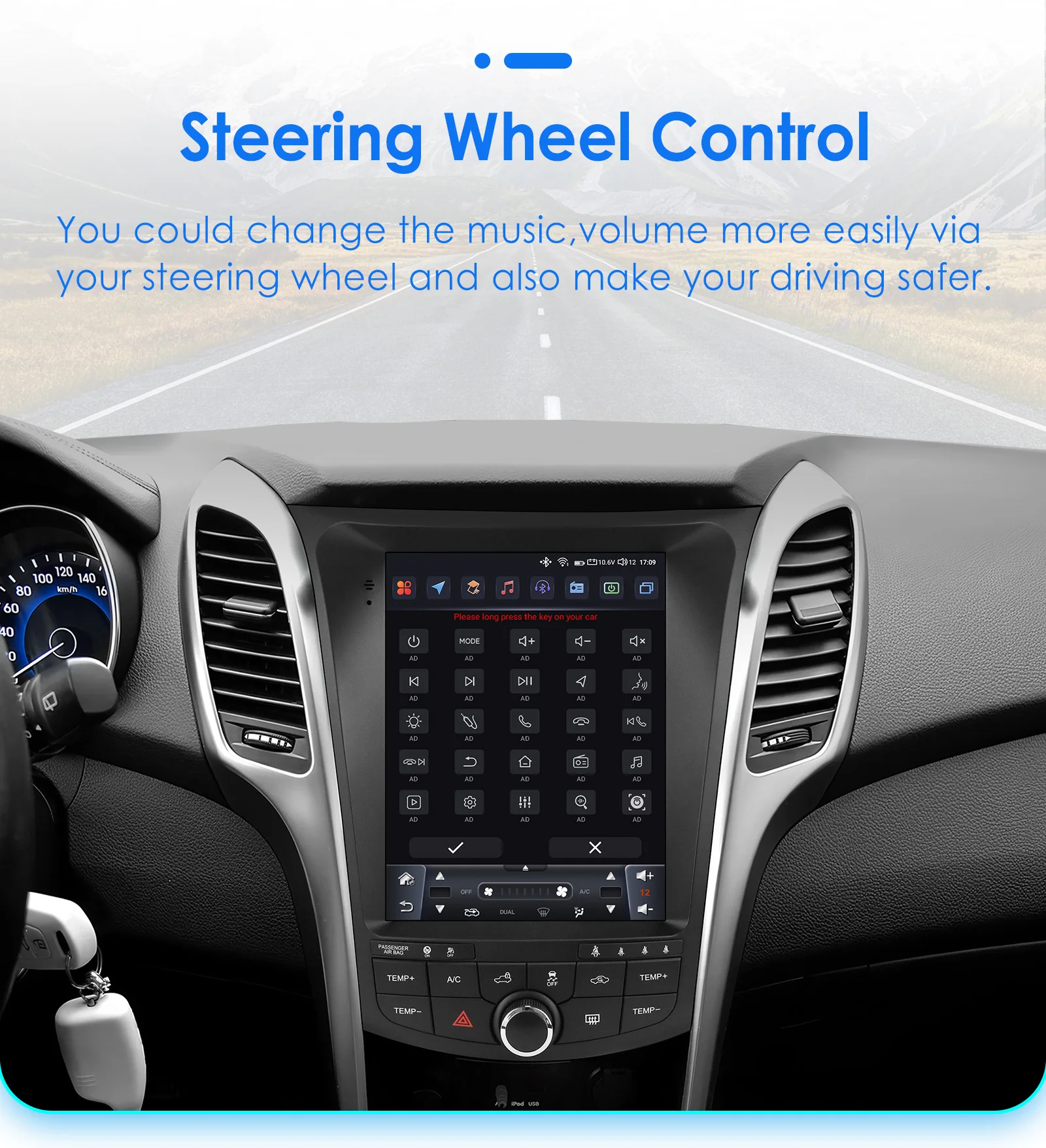 Hizpo 8Core WIFI Android14 Autoradio für Hyundai I30 Elantra GT 2011–2017 9,7 Zoll Multimedia Video Player Autoradio Carplay GPS – Detail 38