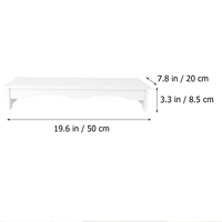 1pc Office Desktop Monitor Riser Bracket White Durable Computer Screen Stand Keyboard Storage Holder Multi-Function Desktop Rack