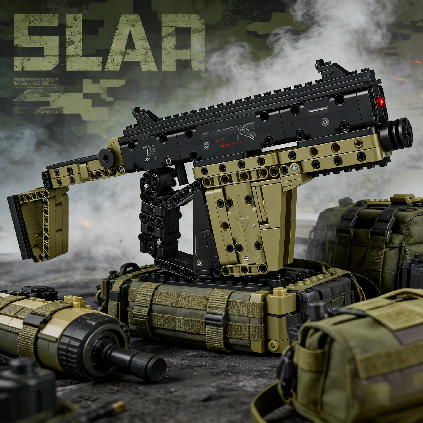 

The U.S. military Victor submachine gun can fire modular building block guns, AWM children's toy guns, and AUG assault rifles.