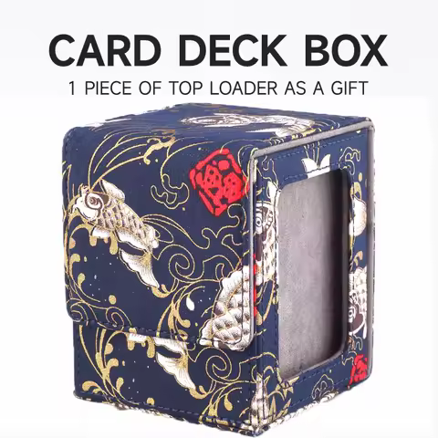 Deck Box for MTG Cards Trading Card Storage Box With Display Window Collectible Trading Card Cases Holds 120+ Sleeved Deck