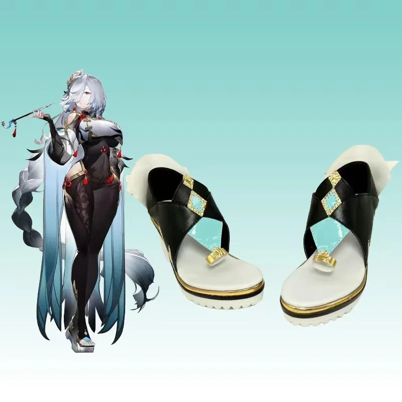 أحذية لعبة Genshin تأثير شينهي تأثيري ، أحذية أنيمي لوليتا