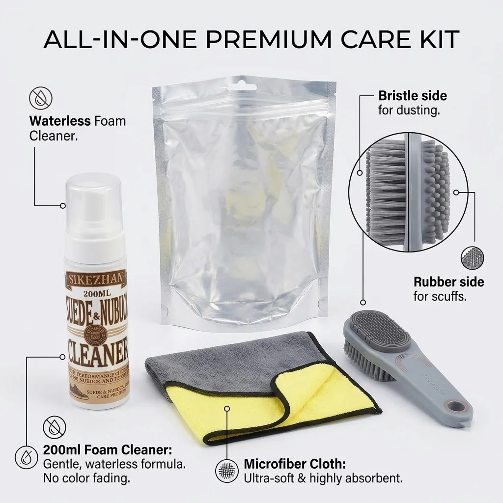 طقم تنظيف أحذية محمول بدون ماء - مراجعة Sneaker Cleaning Kit وسعره
