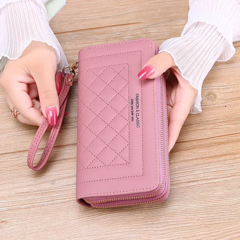 Pu Leather Women Wallets Purses Fashion Long Zipper Women\'s Wallet Money Coin Holder Female Long Purse Female Handbags