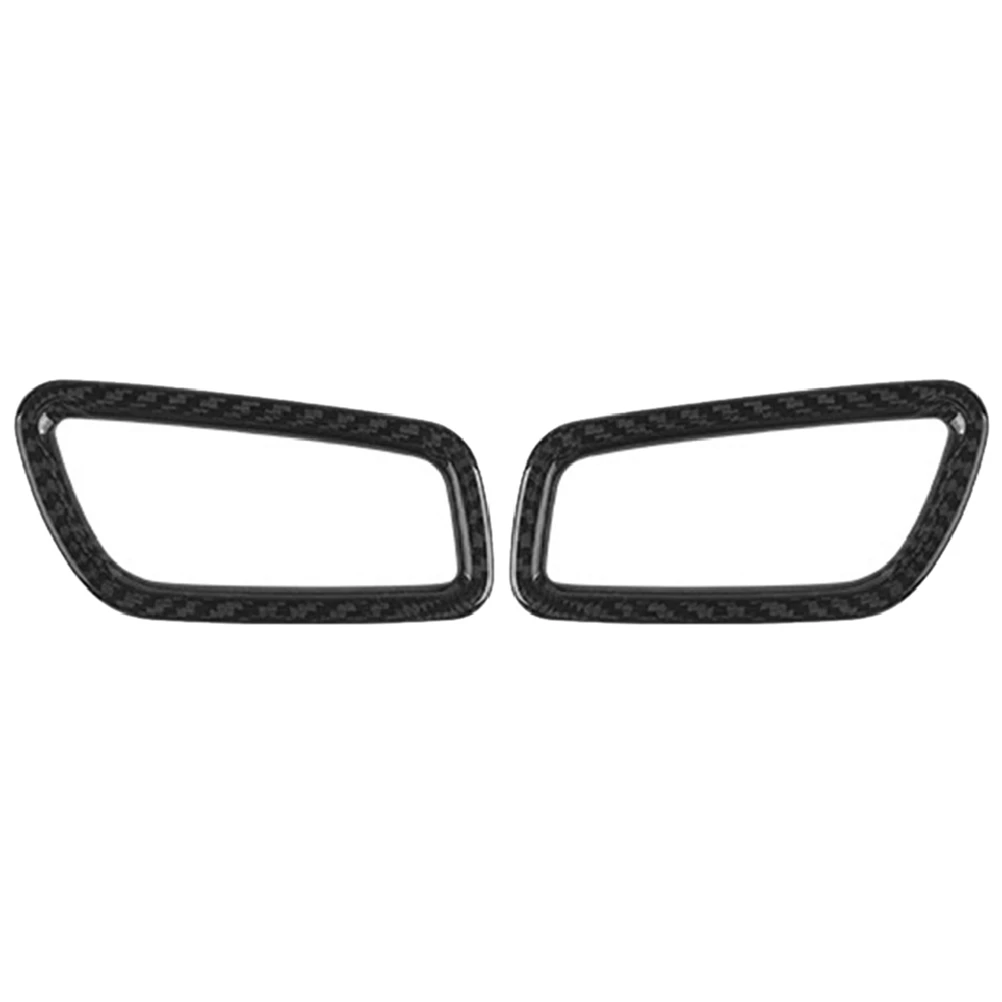 

A51K-1Pair Car Carbon Fiber Instrument Air Outlet Vent Trim Frame Replacement Parts For 2015-2020 Macan