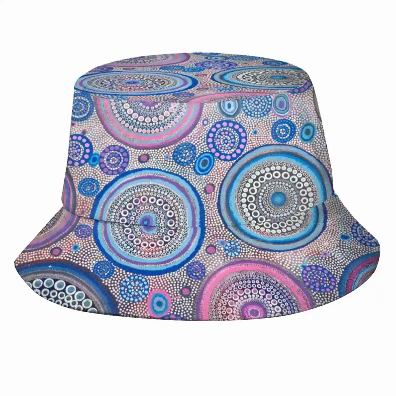 Seven Sister'S Dreaming Sun Cap Fisherman Hat Bucket Hats Renee Clifton Art Aboriginal Art Indigenous Art