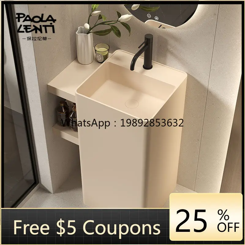 

Напольная тумба-умывальник XL для ванной комнаты со встроенной раковиной