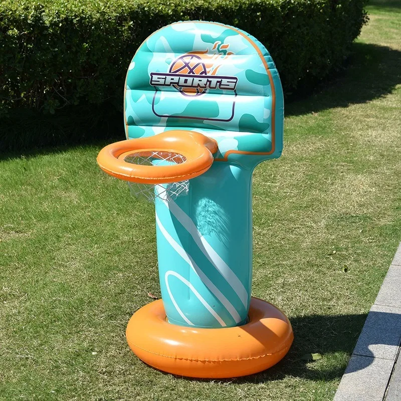 Zomer Outdoor Opblaasbaar Speelgoed Basketbal Sport Frame Zwembad Party Schieten Speelgoed Pvc Opvouwbare Opblaasbare Basketbal Frame