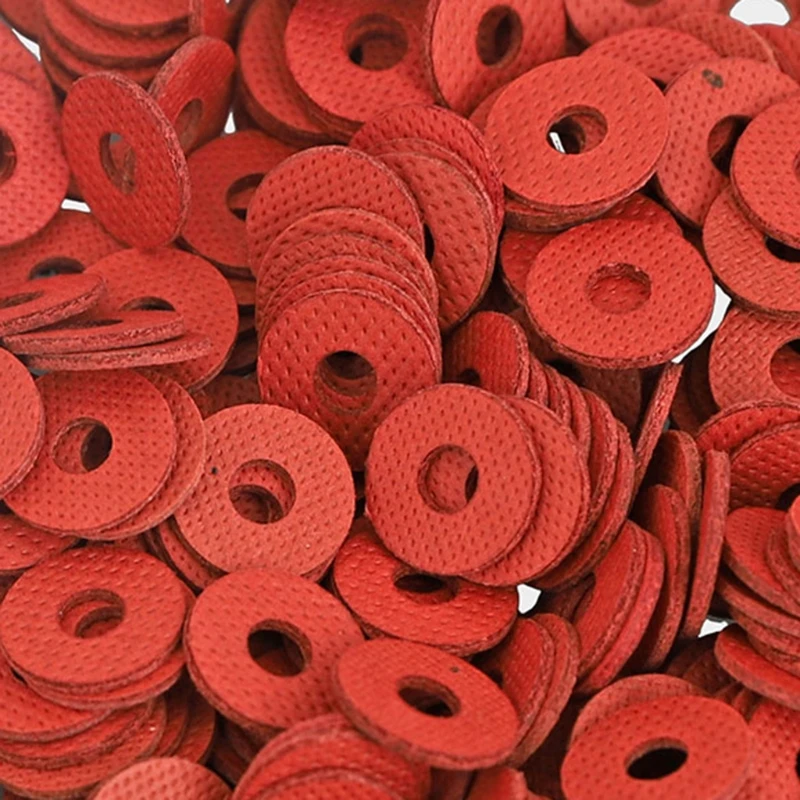 100Pcs 8Cm/3Cm Diameter Fiber Moederbord Isolerende Wasmachines Rood