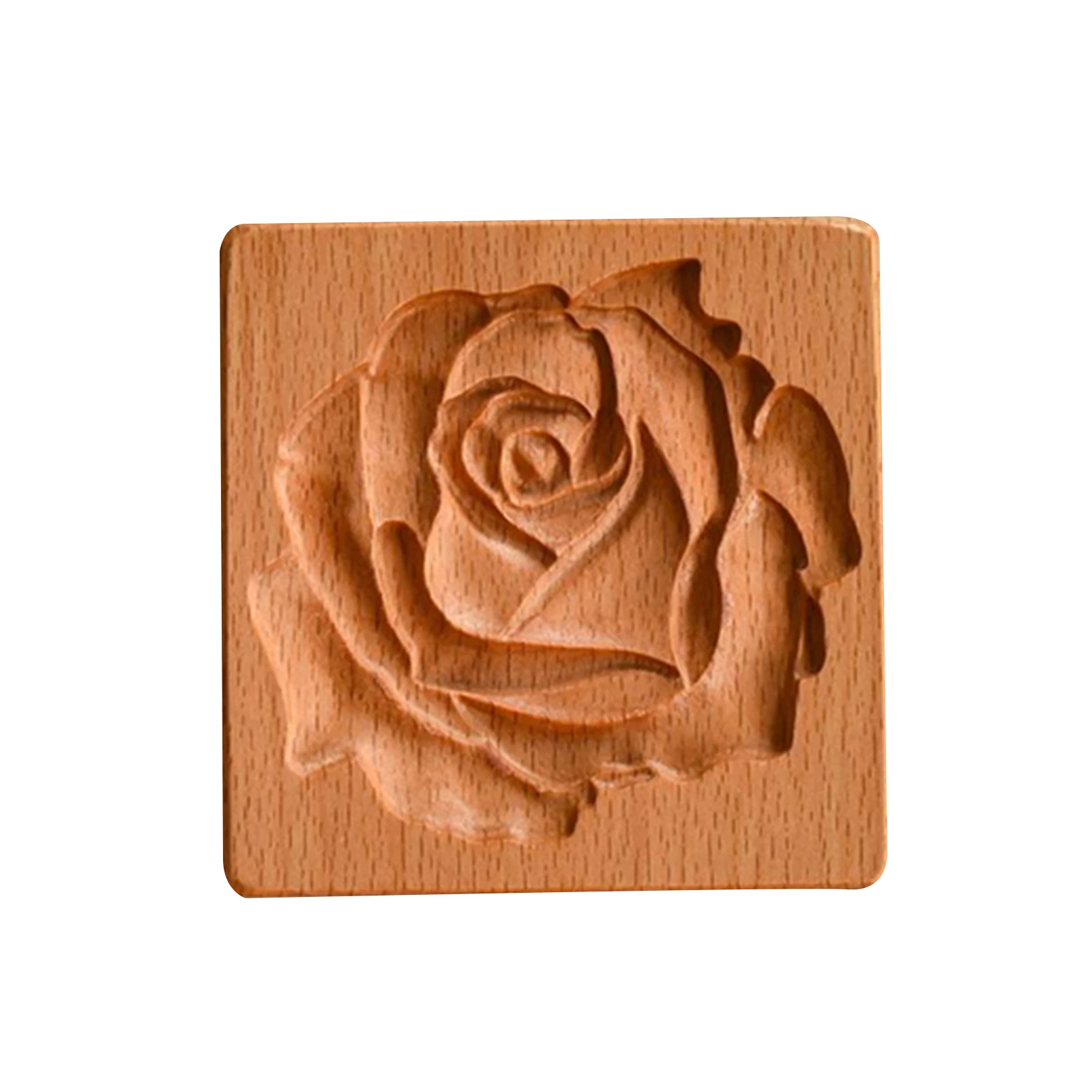 

Carved Wooden Cookie Mold DIY Gingerbread Cookie Cutter Mould Practical Kitchen Baking Tools Easy Operation