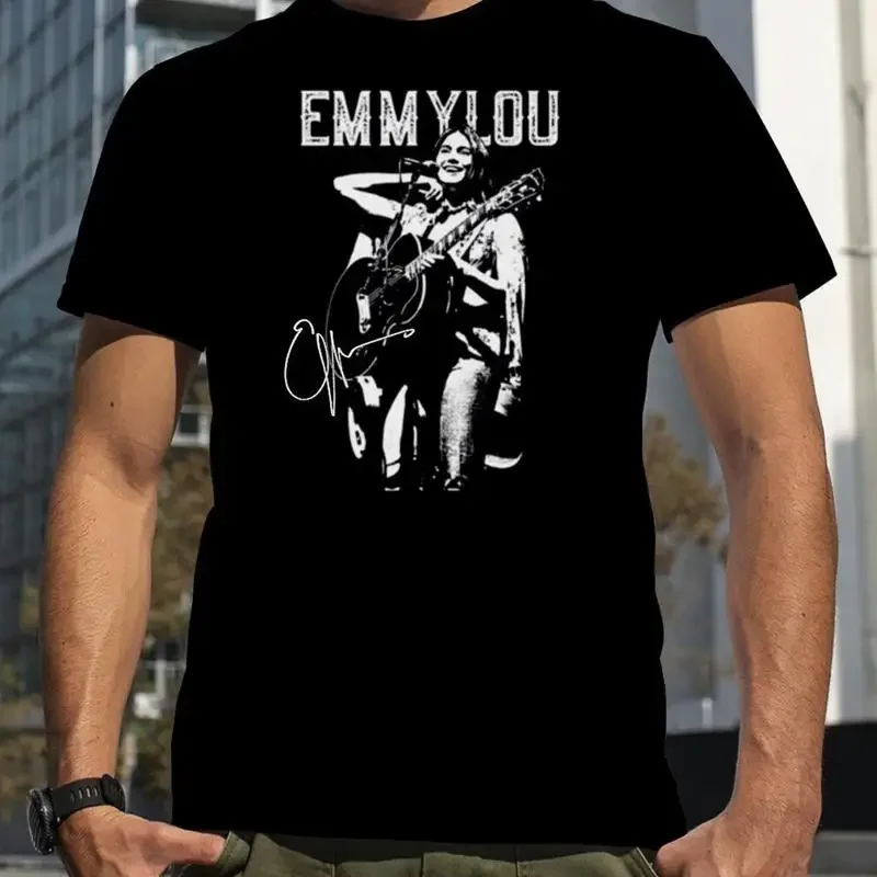 Vtg Emmylou Harris Live In Concert Cotton Black T Shirt All Size BL370