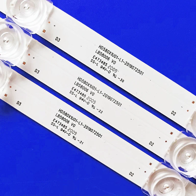 

LED Backlight strip 12 Lamps For 58h6500g 58h6570g 58A52E HD580X1U01 LB58005 V0 LB58006 HD580X1U02-K1 S0