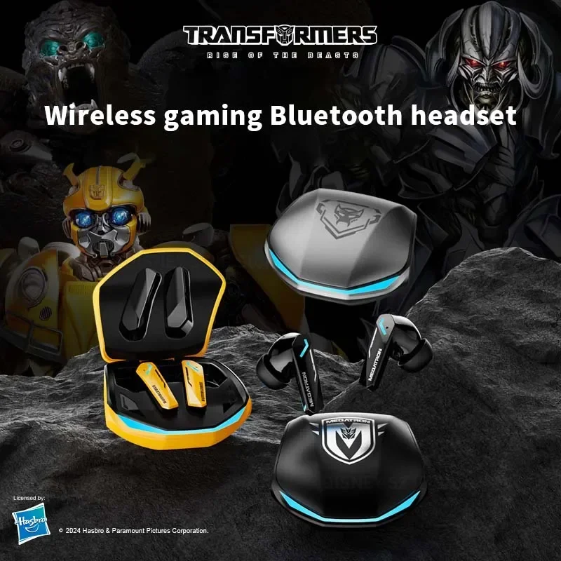 Original Transformers TF-T10 Bluetooth 5.4 Earphones Gaming Low Latency Headphones Choice Gamer Music Dual Mode Wireless Earbuds