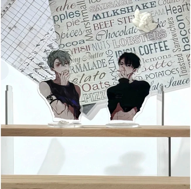 

Alien Stage Acrylic Stand Theater Character Couple Dramatic Art Deco for Desk Shelf Unique Lover Gift Figure Fantasy Collection