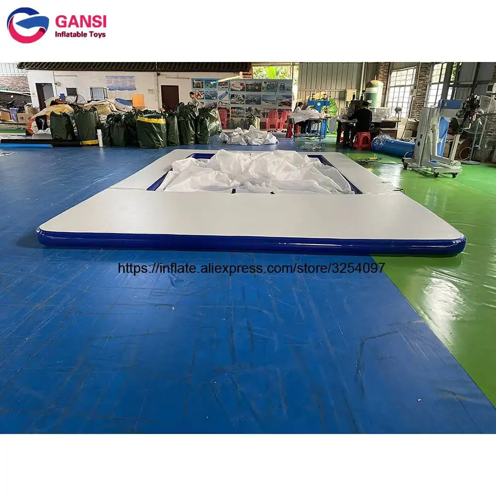 Inflatable Portable Floating Ocean Sea Swimming Pool / Inflatable Pool for Yacht Boat Platform Platm