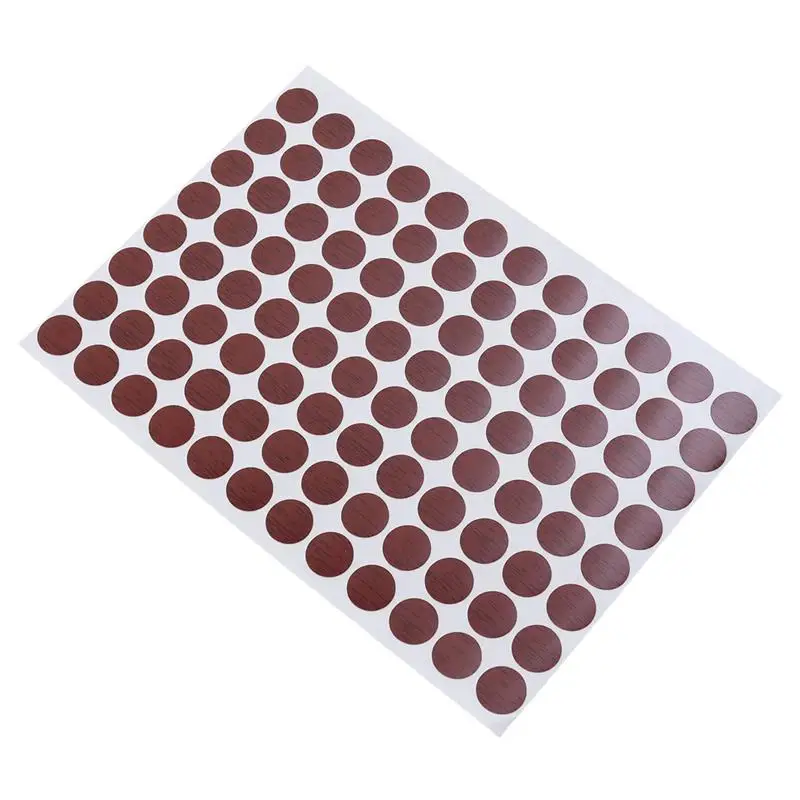 96pcs /sheet Waterproof Screw Hole Covers Non-slip Screw Hole Caps 15mm Decorative Stickers - Detail 1