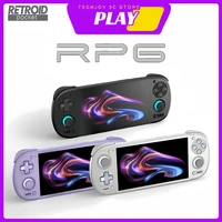 Consola de Juegos Portátil Android Retroid Pocket 6 RP6, Pantalla AMOLED de 5.5 Pulgadas 1080P 120Hz, 6000mAh, 8GEN2 con Gatillos de Efecto Hall