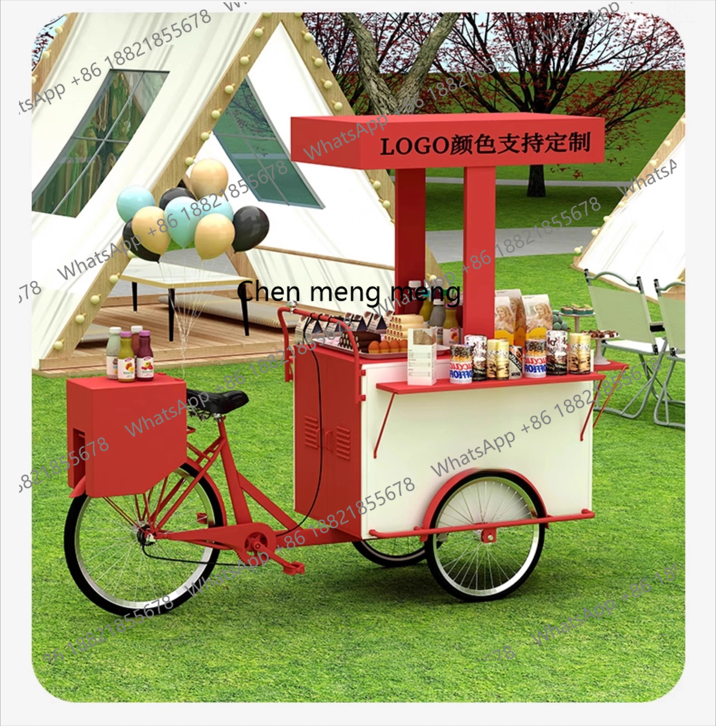 Mobile snack truck Commercial stall truck Night market wrought iron meal, supermarket, mobile stall truck