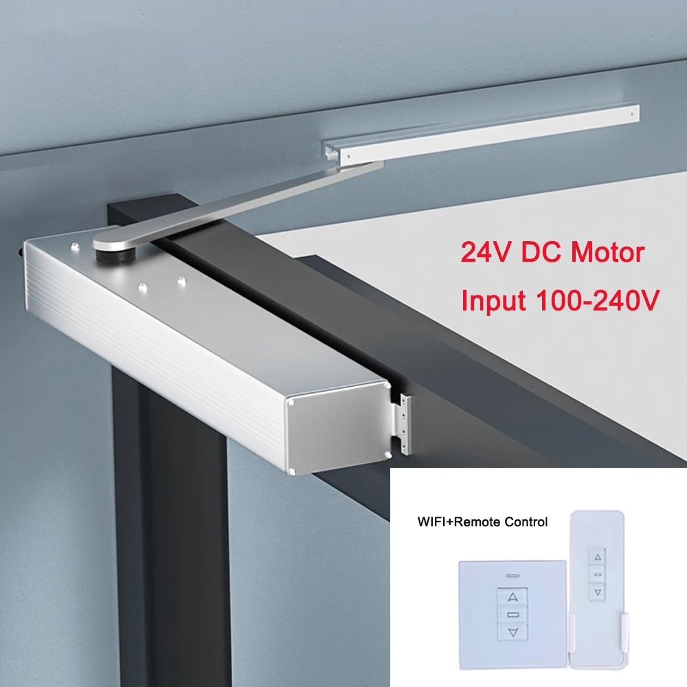 Wifi Afstandsbediening Smart Auto Elektrische Swing Raam Opener 90 ° Sliding Rail Venster Operator Interieur Mini Deur Venster Dichter