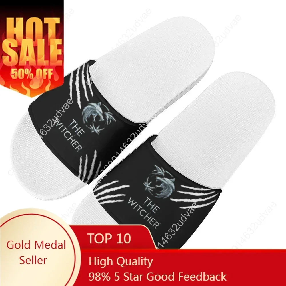 

Witcher Sandals Home Slippers Custom Made The Movie Water Shoes Men Women Teenagers Bathroom Beach Pool Summer Outside