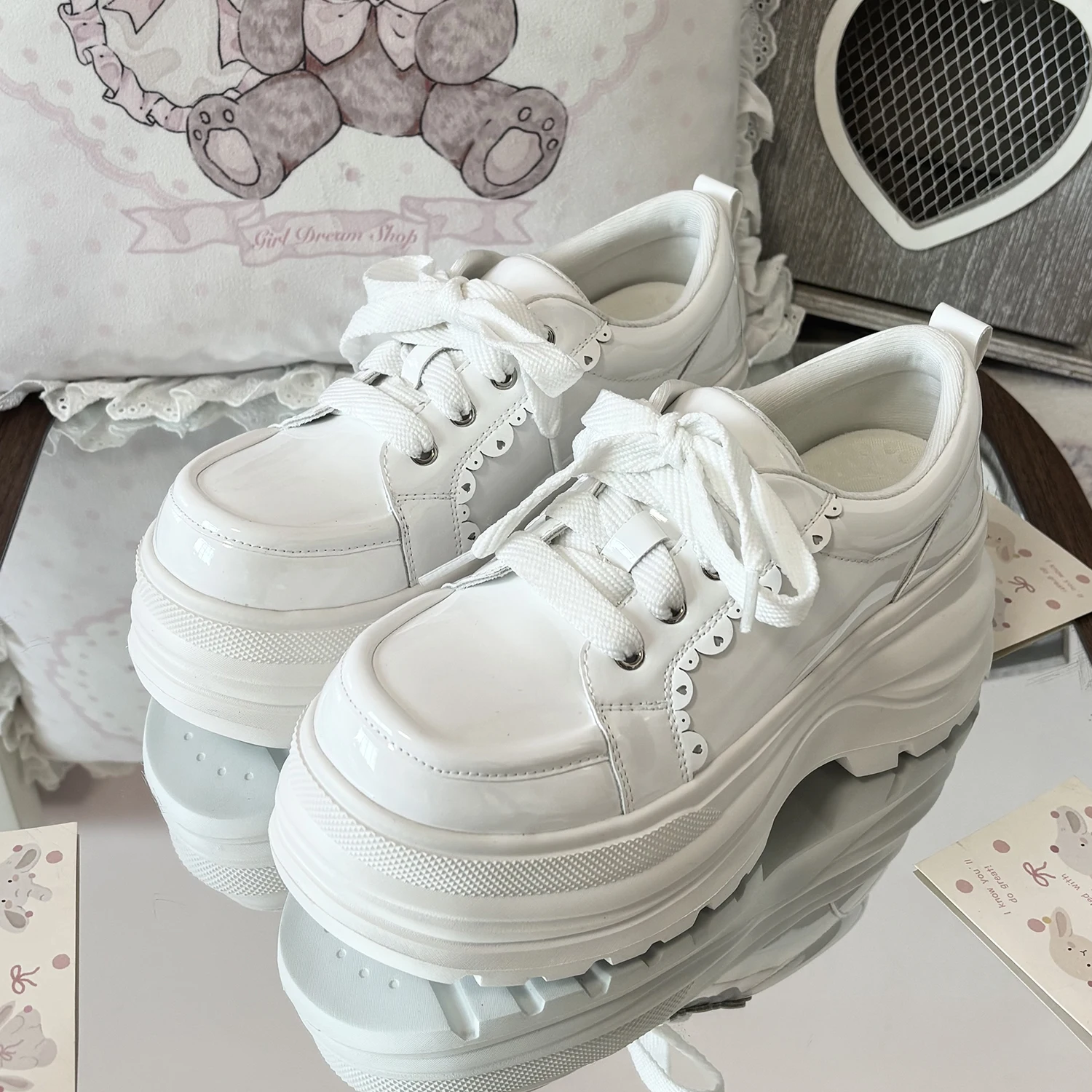 Thick Soled Gothic Style Lolita Shoes Sponge Shoes Y2k Height Increasing Versatile Lo Shoes Jk Uniform Shoes