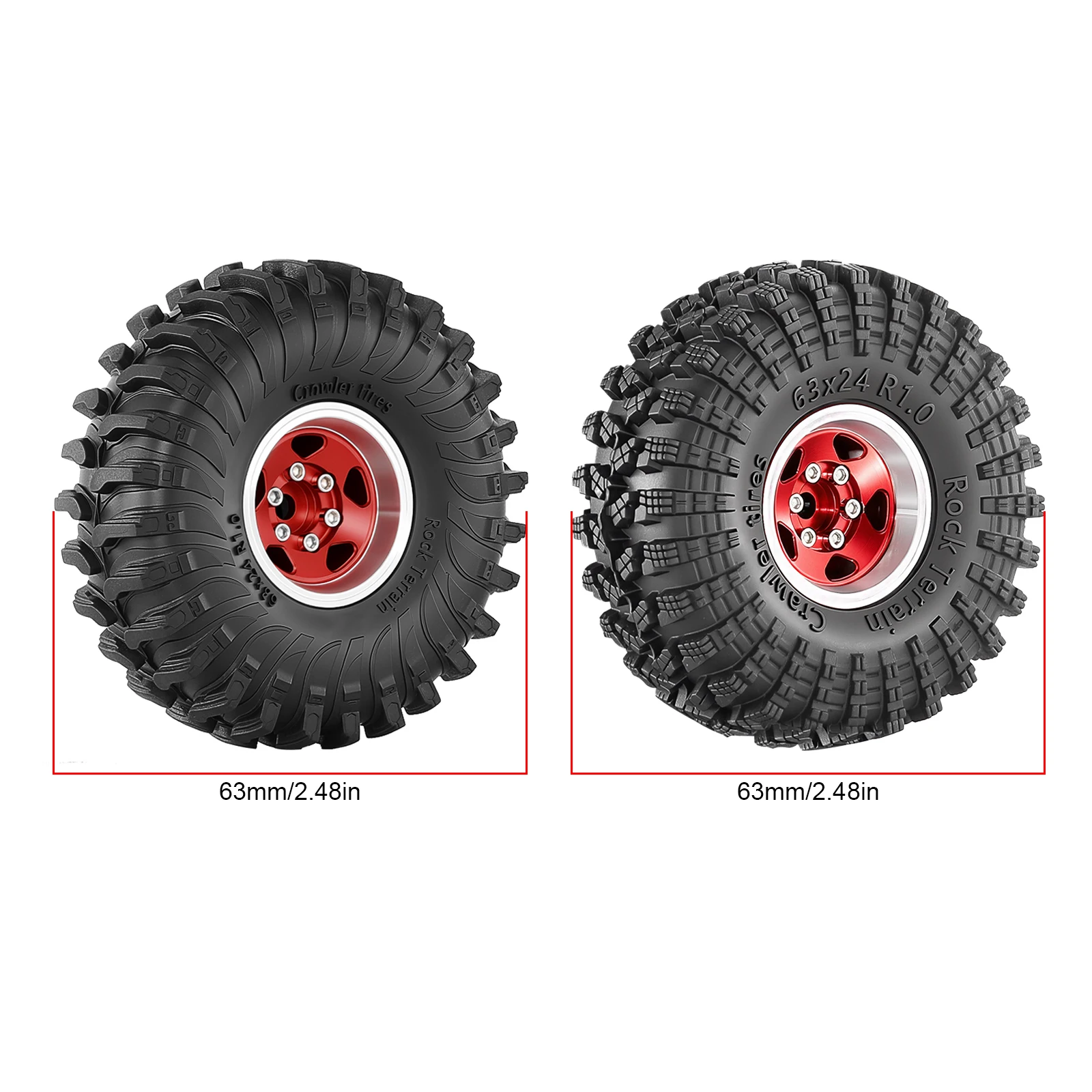 4er-Set 1,0 Zoll (63mm) Beadlo – Wheel Rim Rc Bewertung und Preis