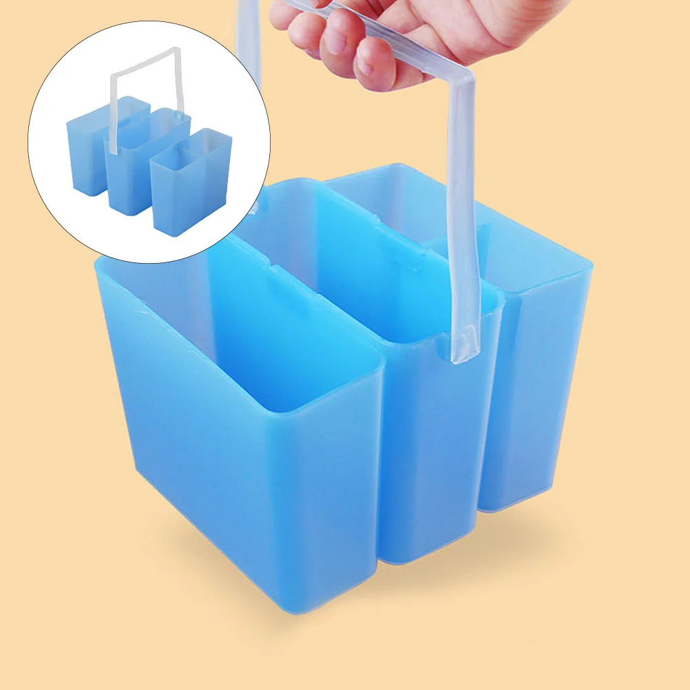 Sink Cleaner Portable Brush Paint Washer Triple Painting Holder Bucket Multi-functional Washing Artist Rack