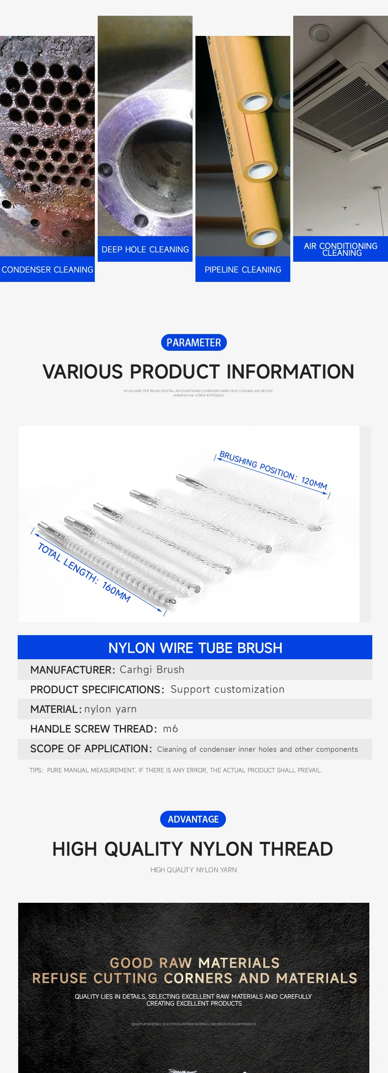 Nylon-Reinigungsbürsten, rotierende Rundbürste für die Reagenzglasreinigung von Labor, Handwerkzeuge, Staub, Schmutz, Rost, Entfernen von Bohrbürsten, gedrehter Draht – Detail 2