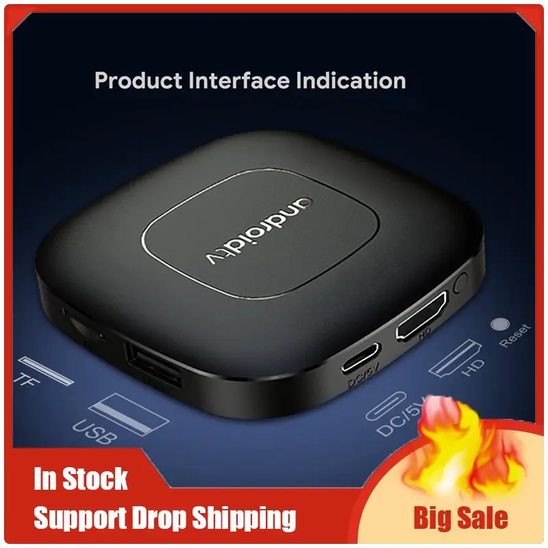 Mejores OFERTAS Android 13 Smart TV Box Allwinner H313 Dual 2,4G + 5G Bluetooth 5,0 8K UHD Stream Media Player con Control remoto 2G + 16