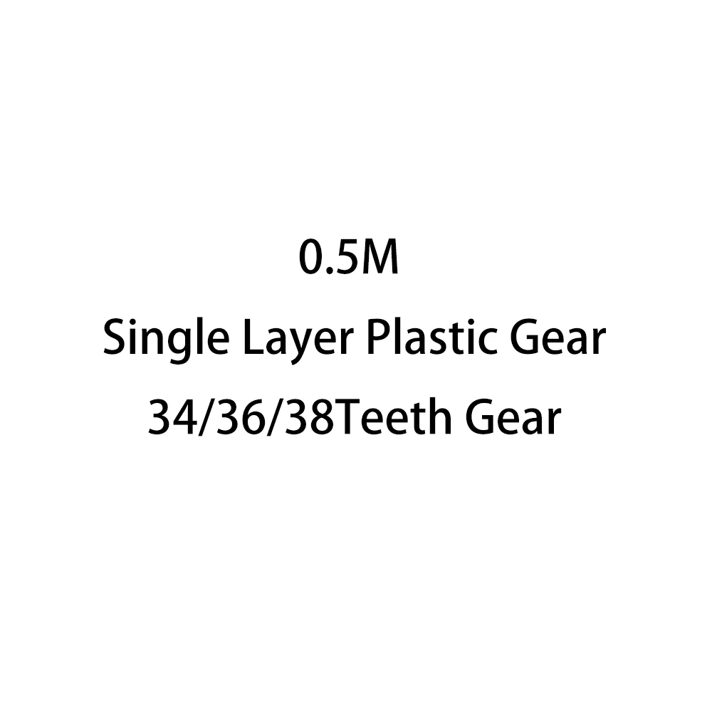 10Pcs/bag Modulus 0.5 Single Layer Plastic Gear 34/36/38 Teeth Disc Toy Accessories 342A 343A 362.5B 382A 383A