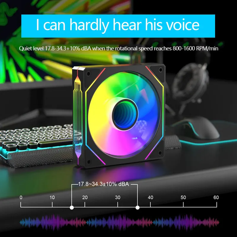 Prism 4th Generation 4PRO Chassis Fan ARGB Heat Dissipation Control Shenguang Synchronous Air-Cooled Cooling Desktop Product