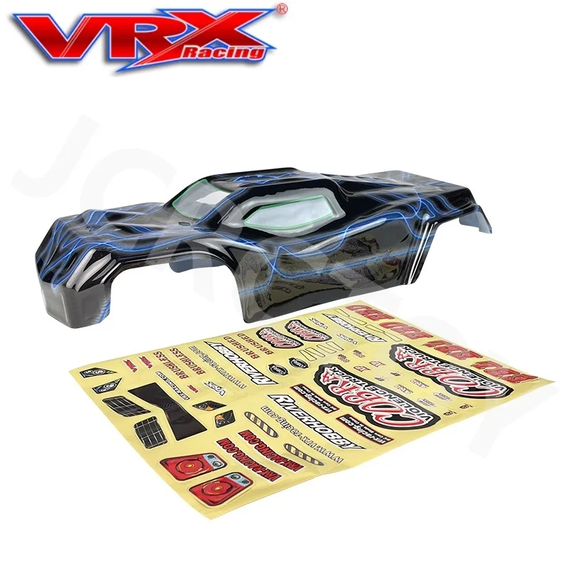 RC VRX R0249 R0250 325Mm ฐานล้อ PVC Body Shell W/สติกเกอร์สำหรับ1/8 VRX Racing RH817 RH818 COBRA 4WD ไฟฟ้าอะไหล่รถบรรทุก