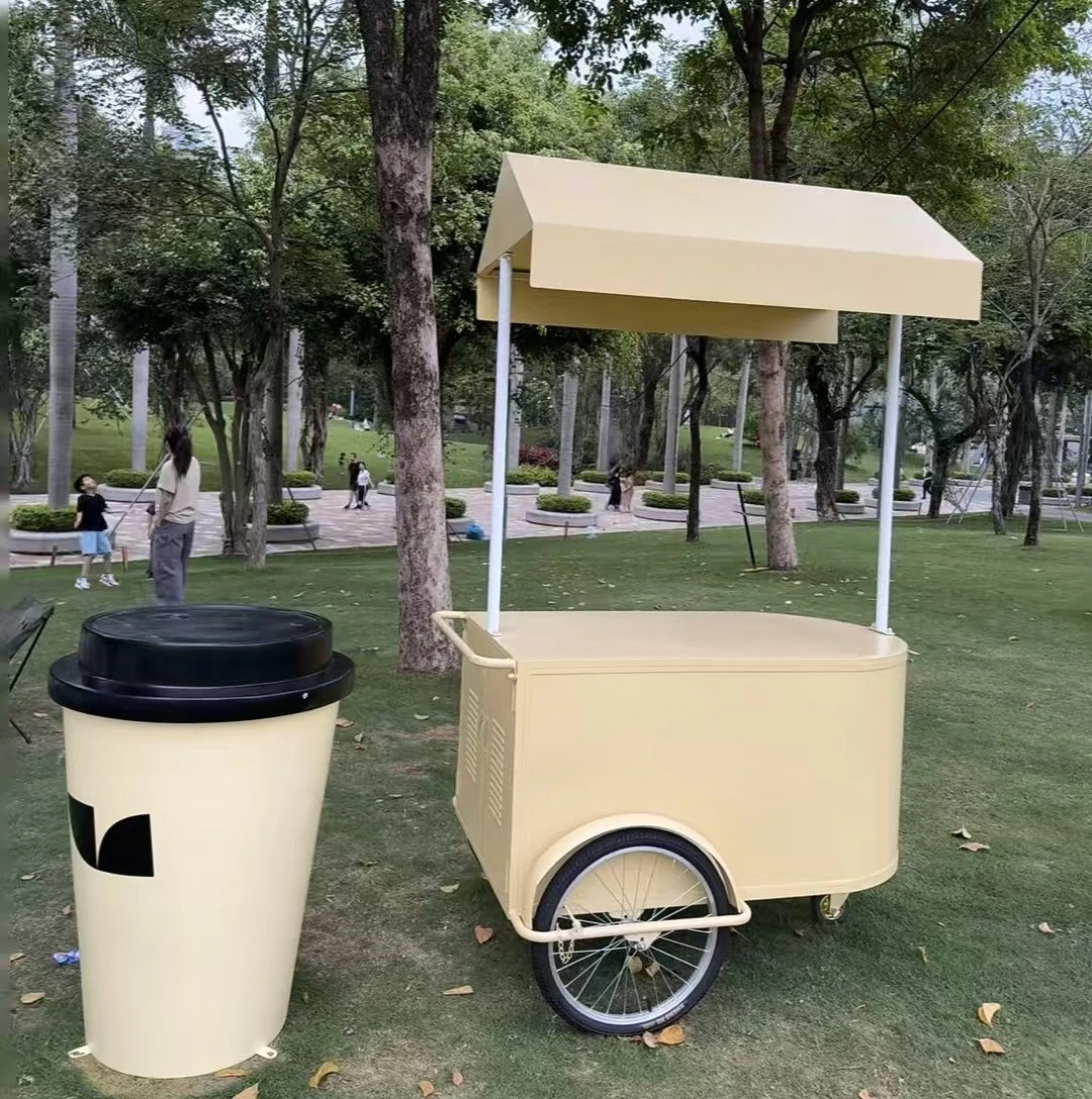 Customizable baking tasting cart float iron art scenic spot snack mall ice cream sale park stall goods