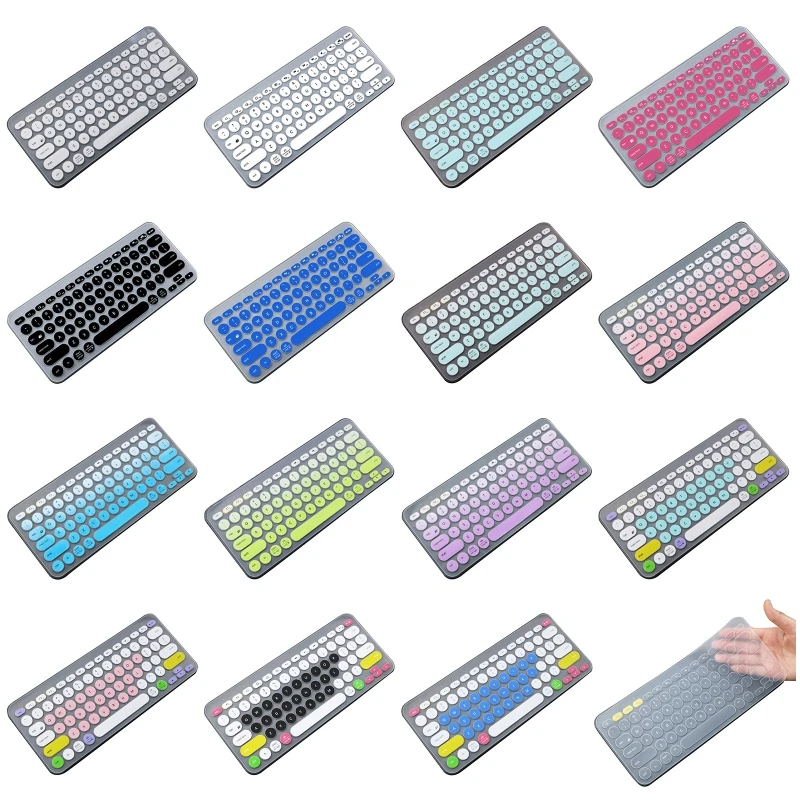 Ultra Thin Silicone Laptop Keyboard Cover Skin Protector For Logitech K380 Keyboard