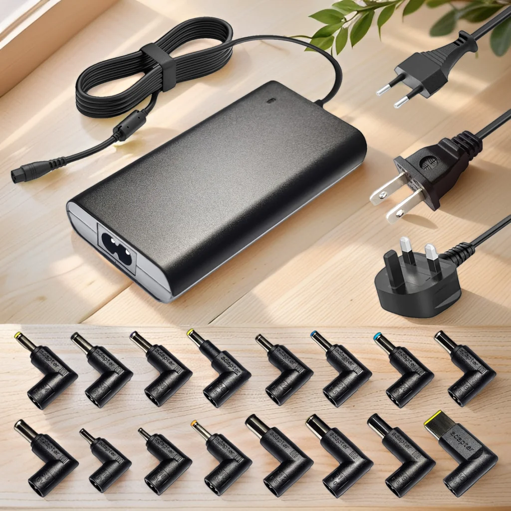 

Laptop Charger 65W 45W with Multiple Tips – Slim Universal Power Supply for Asus, Lenovo, Dell, HP, Acer, Toshiba, Samsung, Sony