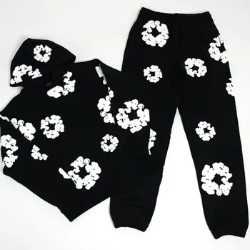 DENIM TEARS – sweat à capuche imprimé en mousse de coton, co...