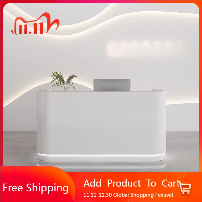 

Company Executive Reception Desks Hotel Restaurant Display Reception Desks Welcome Organizers Mostrador Commercial Furniture