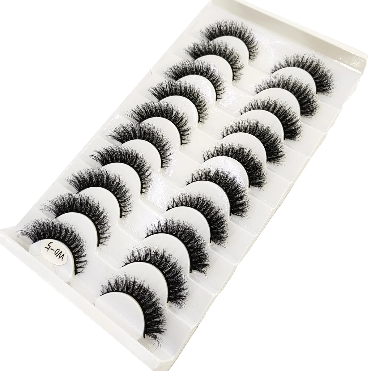 10 pairs artificial mink eyelashesfluffy and flexible curly eyelashes natural feather effect lightweight and flexible eyela