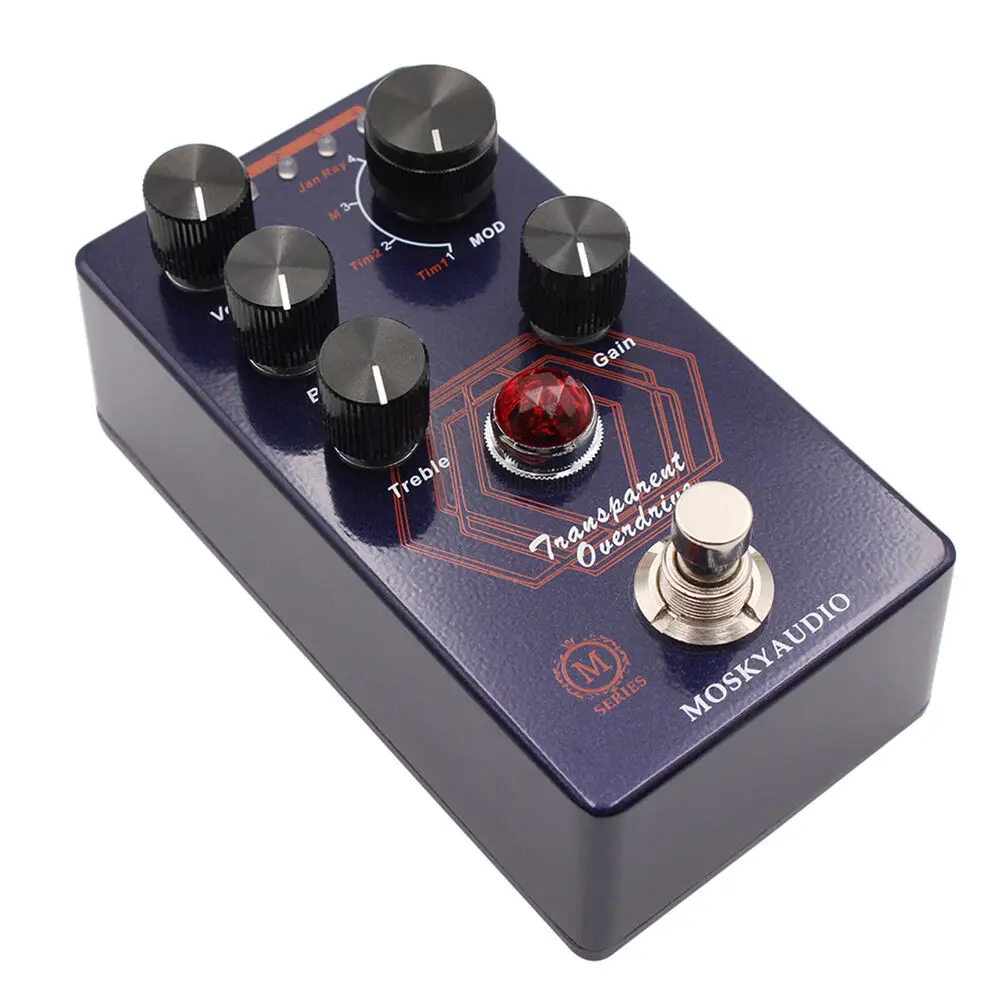 

3-In-1 Overdrive Boost Distortion Pedal Mosky Compass Drive Guitar Effects Vintage/modern Tones W/low-Noise Design