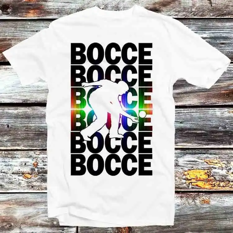 Bocce Ball Petanque Italian Esport Gamer T Shirt Vintage Retro Cartoon Anime Top B1184