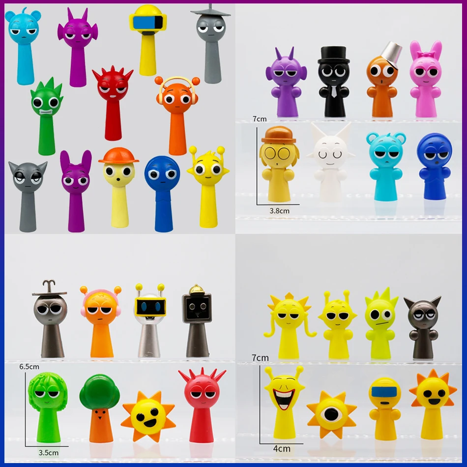 

Фигурки Sprunki, игрушки, 12 шт., игрушка Incredibox Sprunki, набор фигурок Garden Of Banban, набор фигурок, украшение для куклы из ПВХ