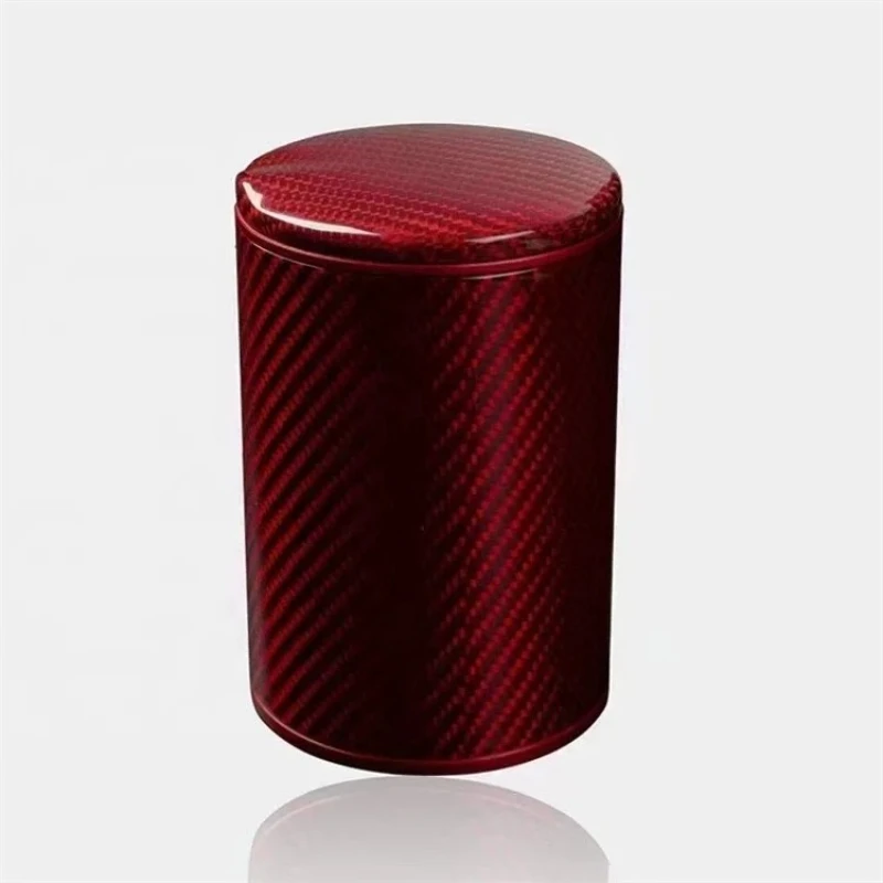 

Carbon fiber belt alloy car ashtray home office ashtray dust water cup holder