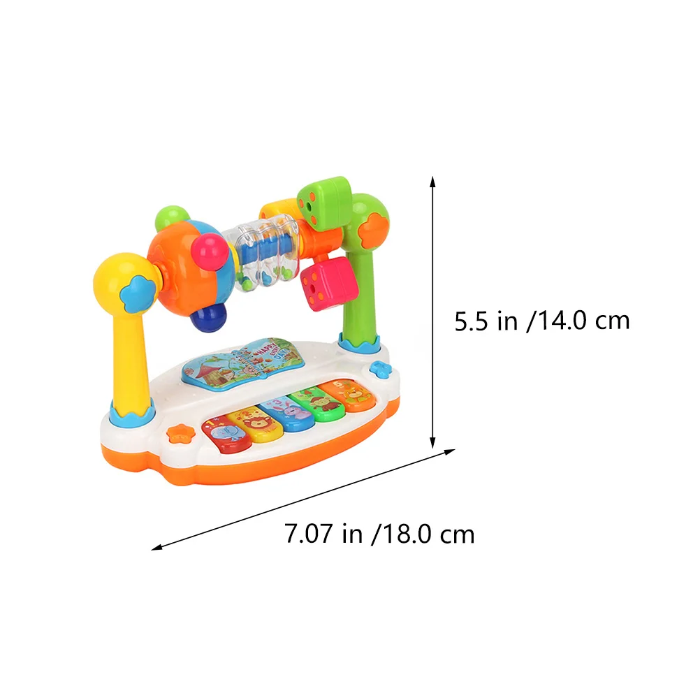 1 قطعة آلة موسيقية متعددة الوظائف ملونة التعلم المبكر البيانو التعليمية الكهربائية للأطفال اللعب الموسيقي